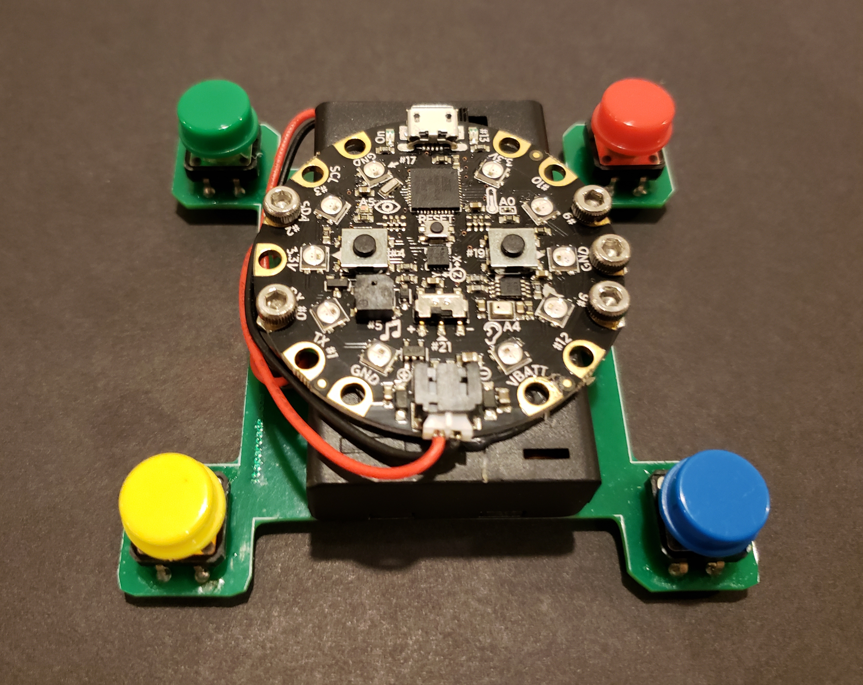 Embedded Python Game Programming with CircuitPlayground Express project image
